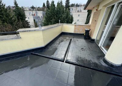Terasz vízszigetelés EPDm gumilemezzel